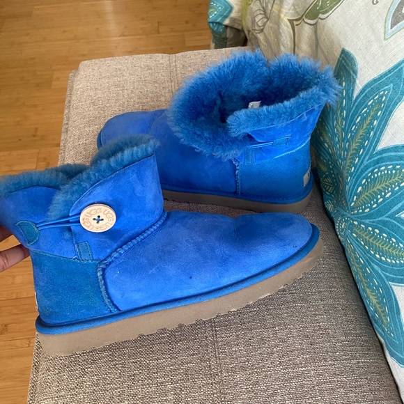 UGG Shoes - Blue Ugg Bailey Button Boots